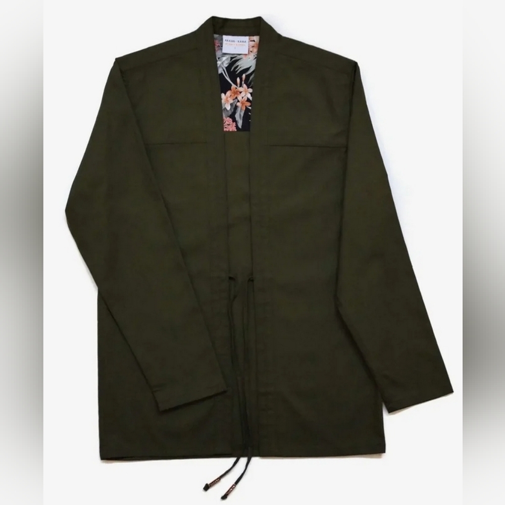 Akashi Kama Noragi Jacket Army Green